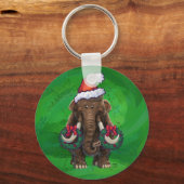 Cute Holiday Mastodon Sleutelhanger (Voorkant)