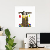 Cute Holiday Owl Poster (Thuiskantoor)