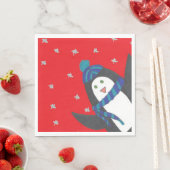 Cute Holiday Penguin Servet (Insitu)