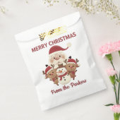 Cute Holiday personalized favor gift bag Bedankzakje (Gezegeld)
