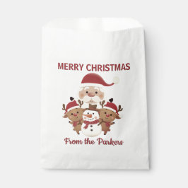 Cute Holiday  personalized favor gift bag  Bedankzakje
