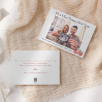 Cute Holiday Pregancy Faire-part photo