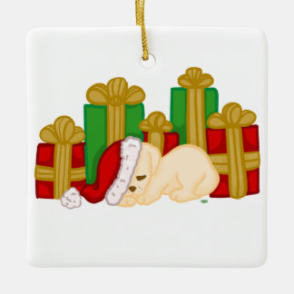 Cute Holiday Puppy Ornament