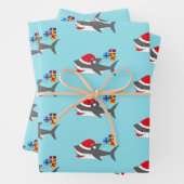 Cute Holiday shark Inpakpapier Vel (In situ)