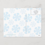 Cute Holiday Snowman Feestdagenkaart (Achterkant)