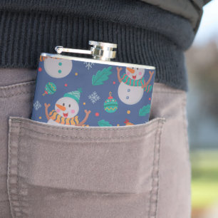 Cute Holiday Snowman  Heupfles