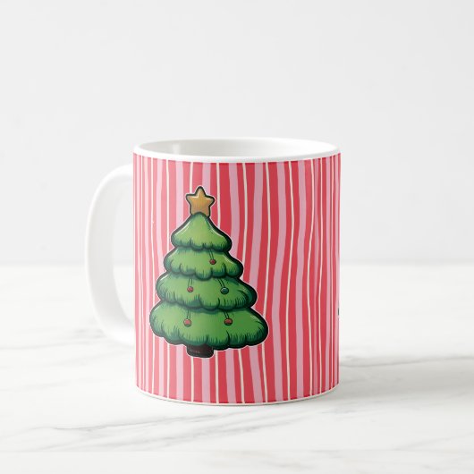 Cute Holiday Tree Coffee Mug (Devant gauche)