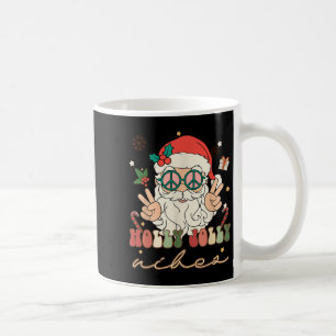 Cute Holly Kerstfeest Jolly Vibes Hippie Santa Win Koffiemok