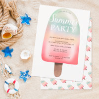 Cute holographic ice gradient Summer party