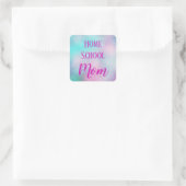 Cute Home School Mam Ombre Vierkante Sticker (Tas)