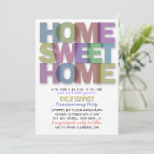 Cute Home Sweet Home Accueil Ménage Invitations (Debout devant)