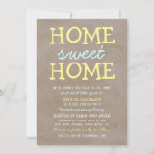 Cute Home Sweet Home Accueil Ménage Invitations (Devant)