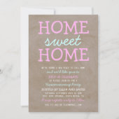 Cute Home Sweet Home Accueil Ménage Invitations (Devant)