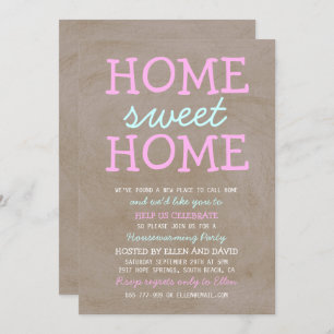 Cute Home Sweet Home Accueil Ménage Invitations