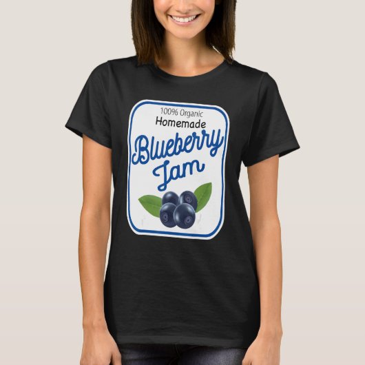 Cute Homemade Blueberry Jam Easy Lazy Halloween Co T-shirt (Voorkant)