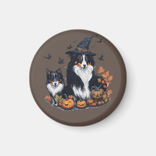 Cute Hond Halloween Magneet