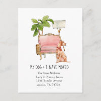 Cute "hond & ik bewoog" bewegende aankondiging Bri