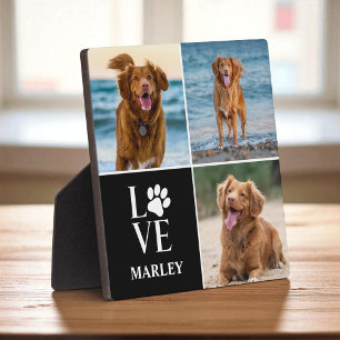 Cute Hond Liefhebber 3 Foto Collage Huisdieren Mod Fotoplaat