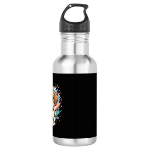 Cute Hond Paint Splash Vector Kunst_1 Waterfles