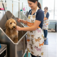 Cute Hond Patroon Verzorger Dierenarts Gepersonali