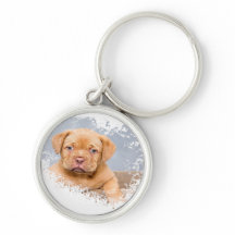 Cute Hond Sleutelhanger – Aardige Puppy Foto Sleut