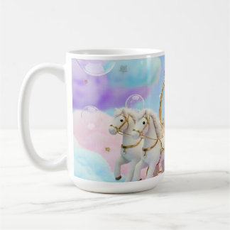 Cute Honden Huwelijksfeest Sprookjesachtige Koets Koffiemok