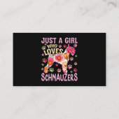 Cute Hondenliefhebber is gewoon een meisje dat van Visitekaartje (Achterkant)