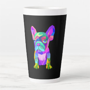 Cute Hondenras, gekleurd Bulldog Franse Gift Latte Mok