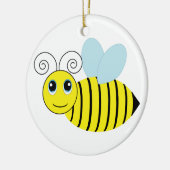 Cute Honey Bee Keramisch Ornament (Links)