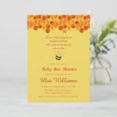 Cute Honey Bee Theme Baby shower Invitation (Debout devant)