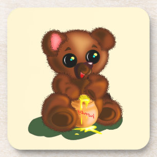 Cute Honey Beer Bier Onderzetter