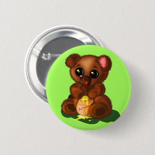 Cute Honey Beer Ronde Button 5,7 Cm