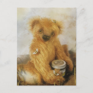 Cute Honey Beer Teddy Briefkaart