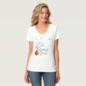 Cute Honey Bees, Bee Hive, Custom T-shirt (Voorkant volledig)