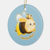 Cute Honey Bun Bunny Keramisch Ornament (Links)