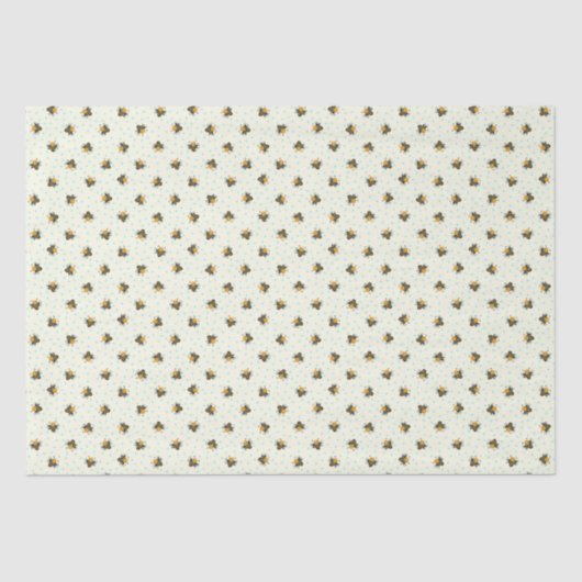 Cute Honeybee Baby shower Tissue Paper Tissuepapier (Voorkant)