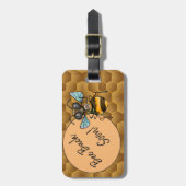 Cute Honeybee Bagagelabel (Voorkant verticaal)