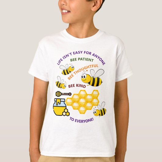 Cute Honeybees Care en Concern-Shirt T-shirt (Voorkant)