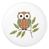 Cute Hoot Owl Ceramic Knob Keramische Knop (Voorkant)