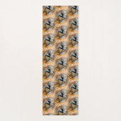 Cute Hopeful Black Capped Chickadee Songbird Yogamat (Achterkant)