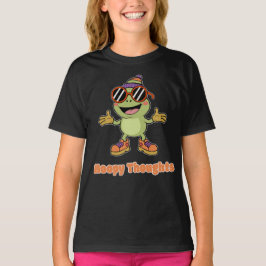 Cute Hoppy Thoughts Frog Pun T-Shirt