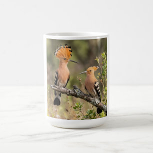 Cute Hopvogel Vogel Paar Natuur Dames T-Shirt Koffiemok
