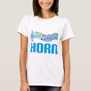Cute Horn Staff Blue T-shirt