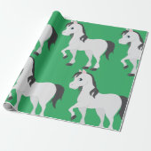 Cute Horse Cadeaupapier (Uitgerold)
