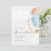 Cute Hot Air Ballon Clouds Star I heeft Kaart verp (Staand voorkant)