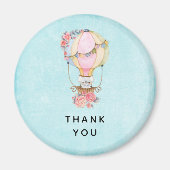 Cute Hot Air Ballon Waterverf Hartelijk dank Magneet (Voorkant)