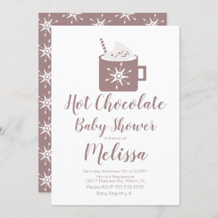 Cute Hot Chocolate Campfire Mok Winter Baby shower Kaart