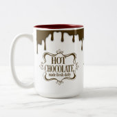 Cute Hot Chocolate Drip Two-Tone Coffee Mok (Links)