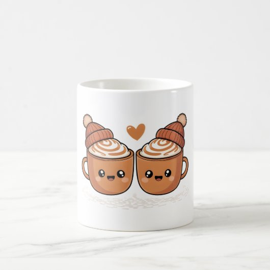 Cute Hot Cocoa Couple Mug (Centre)