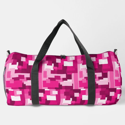 Cute Hot Pink Digital Camo Pattern Girly Plunjezak (Achterkant)